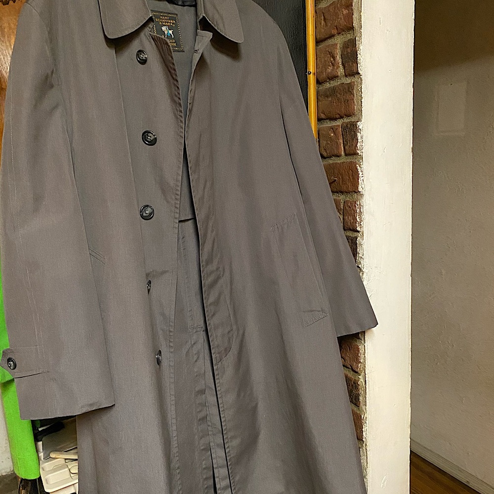 Men’s classic raincoat, Hart Schaffner & Marx